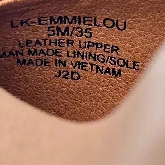 Lucky Brand Emmie Lou Ballet Flats Slip on Tan Leather Shoes Women's Size 5M - Picture 12 of 12